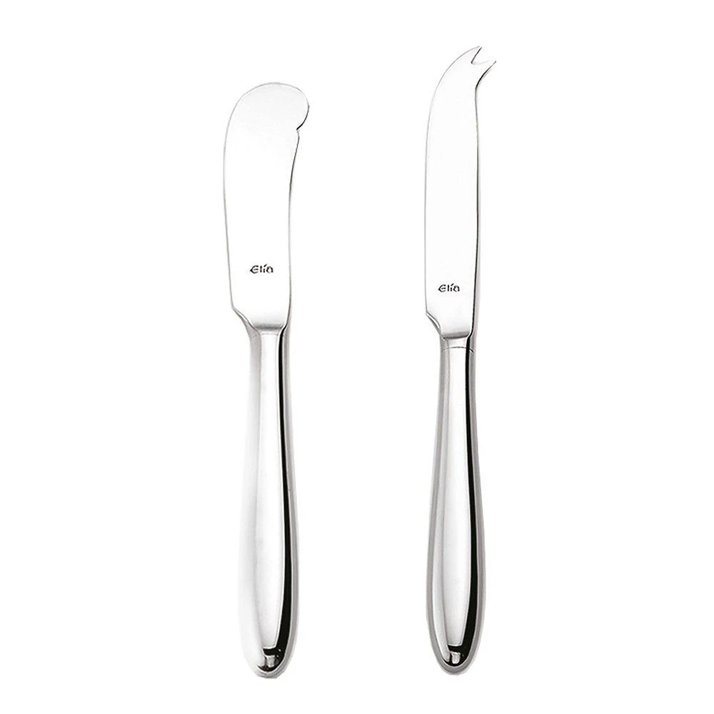 Elia Cheese & Butter Knife Set (1x Cheese Knife, 1x Butter Knife)