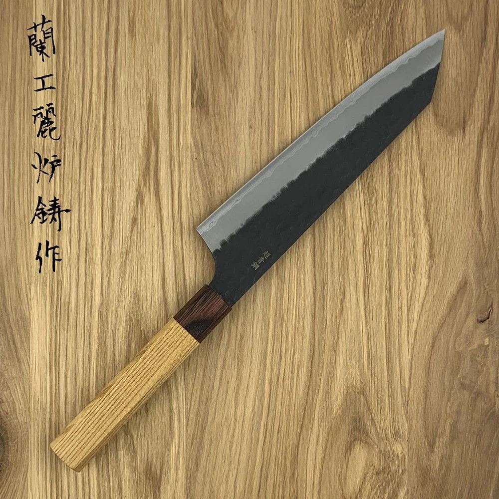 Sakai Takayuki Aogami Super Kurouchi Hammered WA Japanese 190mm Gyuto Knife - Image 2