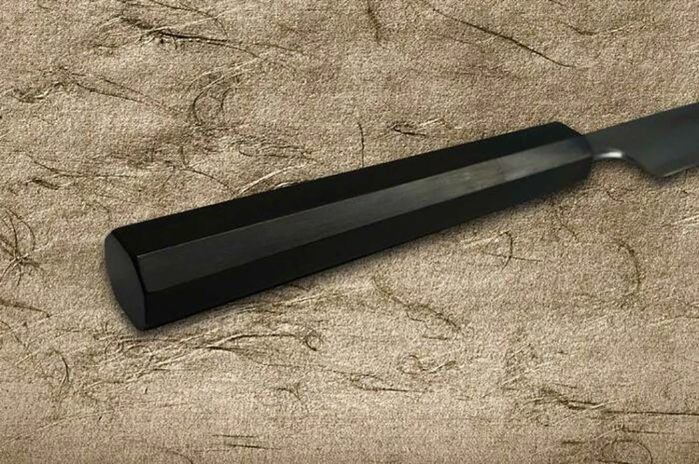 Sakai Takayuki Aoniko Blue 2 Steel Ebony Handle Japanese Chef's Yanagiba (Sashimi) 240mm - Image 4