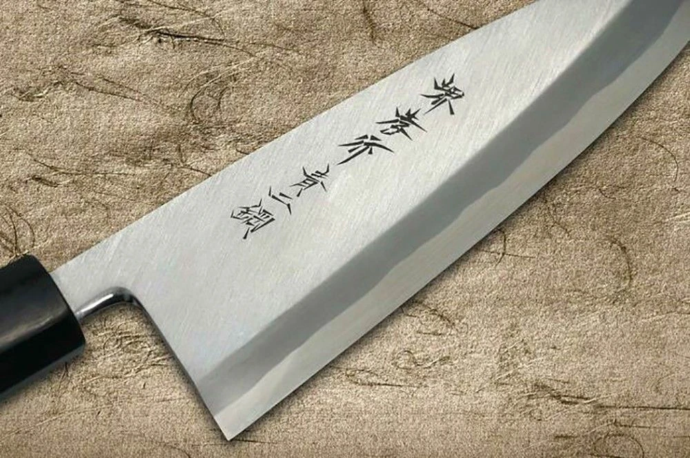 Sakai Takayuki Aoniko Blue 2 Steel Ebony Handle Japanese Chef's Deba Knife 180mm - Image 4