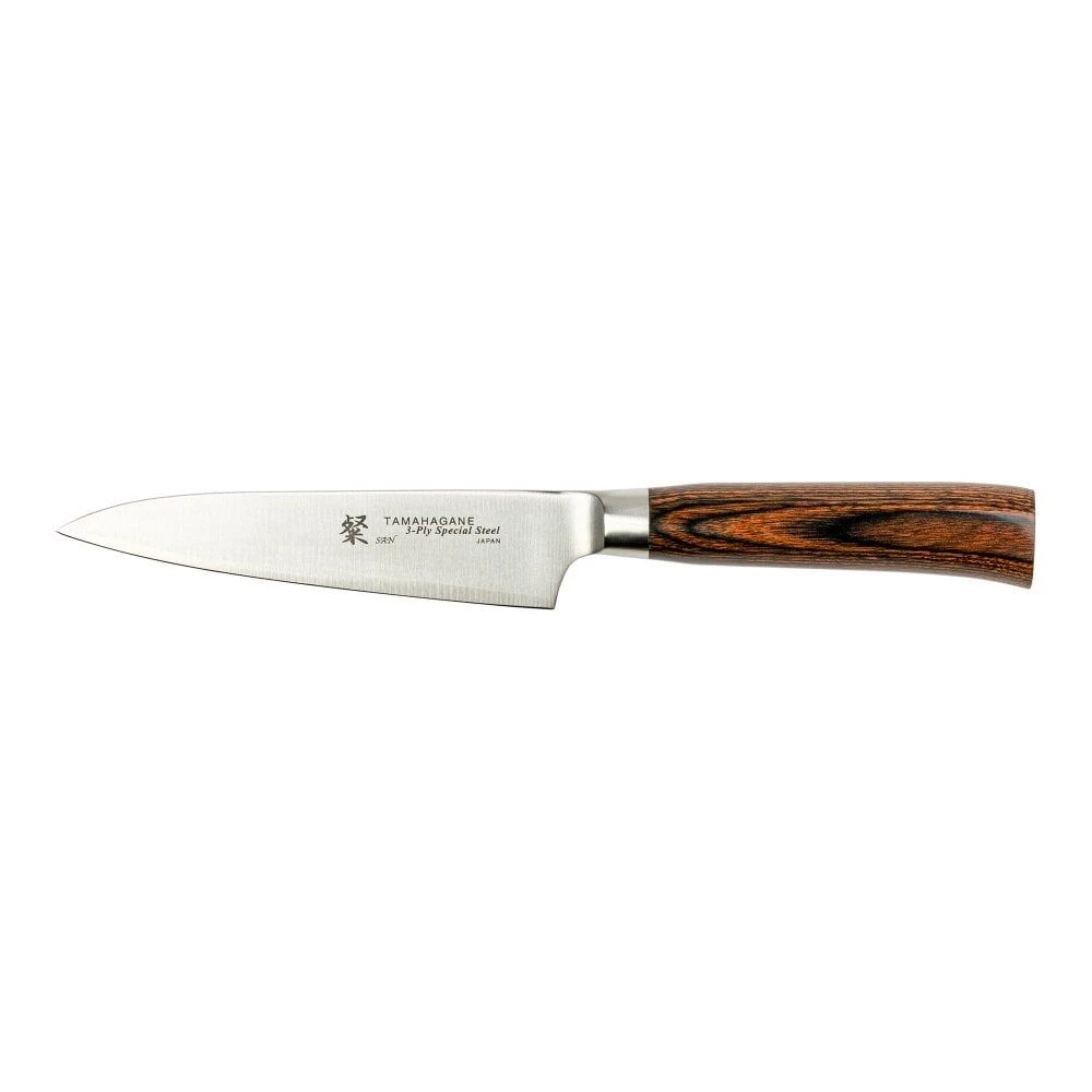 Tamahagane San Tsubame Wood 12cm Paring Knife (SN-1108)