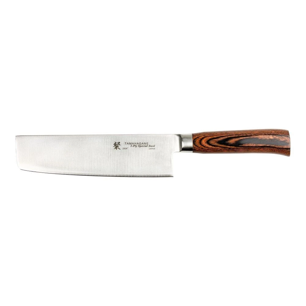 Tamahagane San Tsubame Wood 18cm Vegetable Knife (SN-1165)