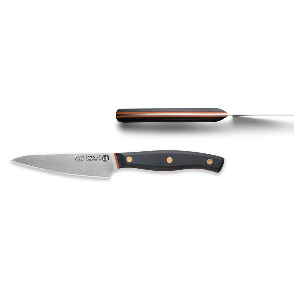 Savernake DNA SY11 11cm Large Paring Knife - Anthracite & Orange With Traditional Handle - Image 2