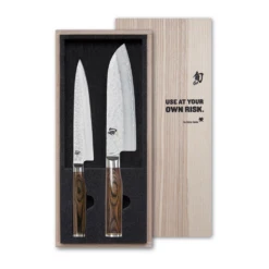 Kai Shun Premier Knife Set (KAI-TDMS-230) 18cm Santoku Knife, 15cm Utility Knife