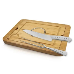 Exclusive Tojiro 3 Piece Carving Set With Board