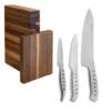 Tojiro 3 Piece Magnetic Block Set (Chef's, Paring & Utility Knife)