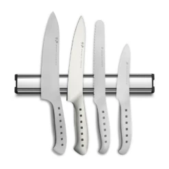 Tojiro 4 Piece Magnetic Rack Set (Chef's, Carving, Bread & Utility Knife)