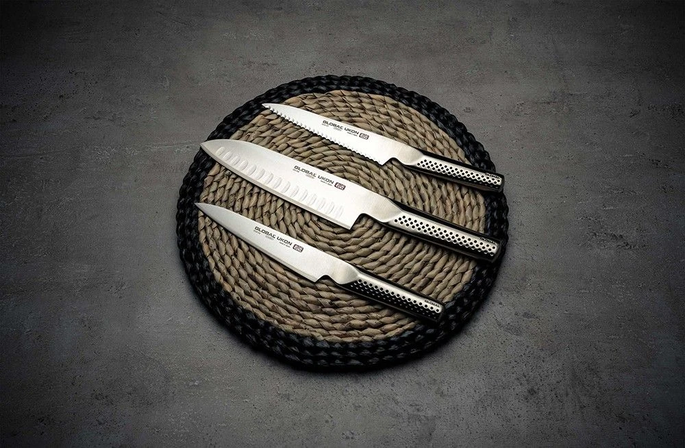 Global Ukon 18cm Hollow Edge Santoku Knife (GU-04) - Image 8